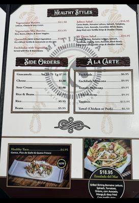 Food menu