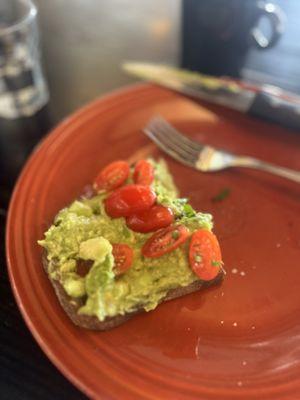 Avocado toast - half is missing because I was just that hungry!!