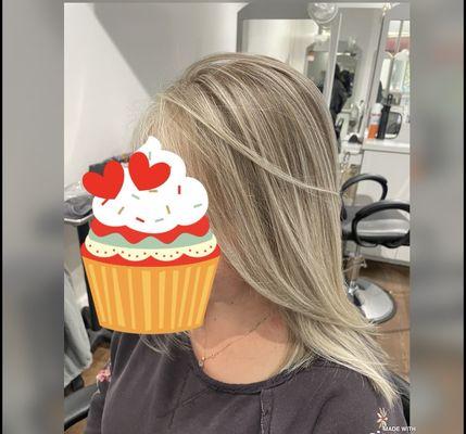 Beautiful blonde highlights