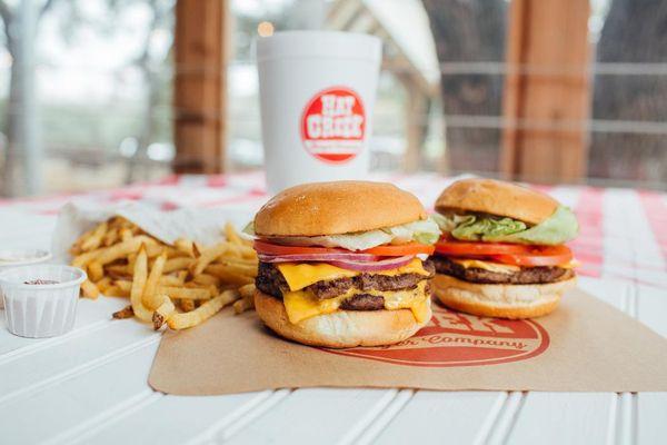 Big Hat Burger and French Fries