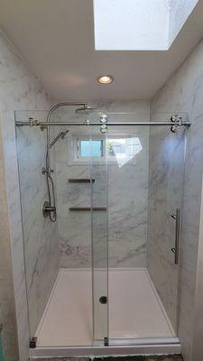 Completed shower