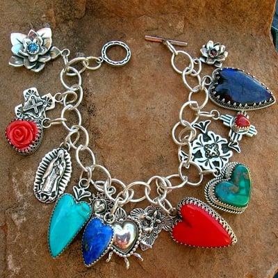 One-of-a-kind multi charm bracelets