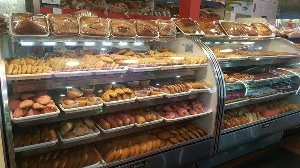 Great selection of different breads, cookies, pastries, etc...