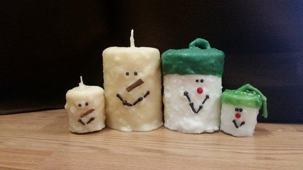 Holiday cake candles and votive's