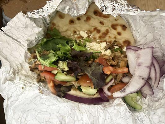 What I got Chicken Shawarma Pita