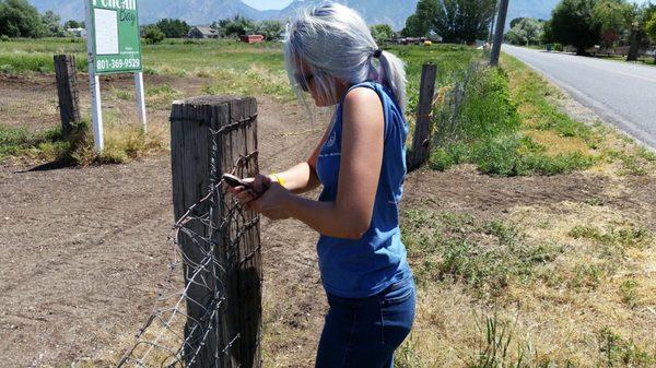 And this is me the first week of my program..We came to this ranch once a week every week.