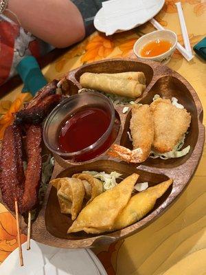 Pu Pu Platter a little bit of everything