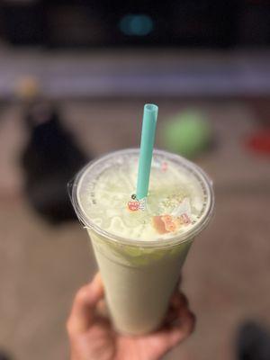 Pistachio milk tea