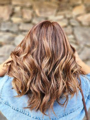 Warm balayage