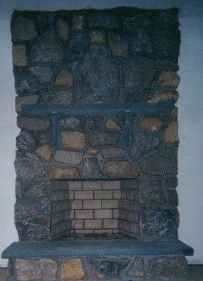 Stone Fireplace