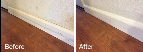 Wall and baseboard cleaning