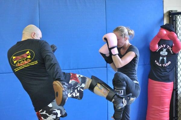 Muay Thai fighter training