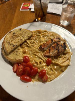 Creole Fettuccine with Blackened Chicken and Shrimp