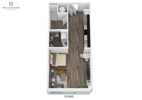 Studio 3D Floor Plan