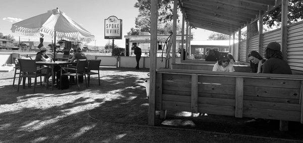 Patio vibes with food truck and lobby bar!