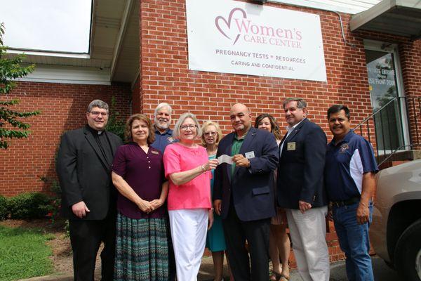 Thank you Our Lady of the Valley and the Knights of Columbus for the donation for the limited obstetric ultrasound machine!!