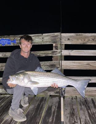 Jack with a nice spring Striper