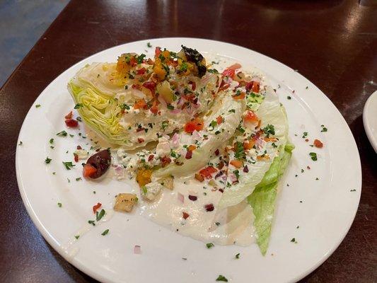 Wedge salad was good!