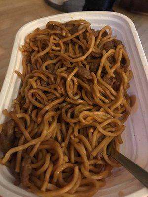 Beef lo mein