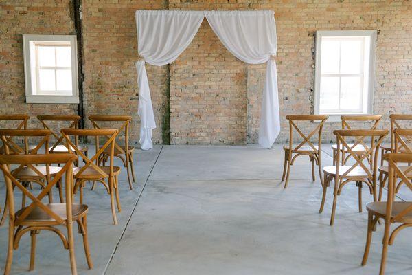 Ring ceremony in the rustic, 4th floor Terrace Room.