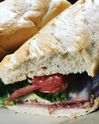 Baked Italian hoagie