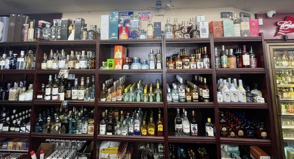 Our tequila and rum selection is pretty big as well!