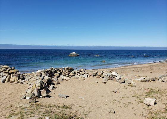 Windbreak tent sites @ Site #7