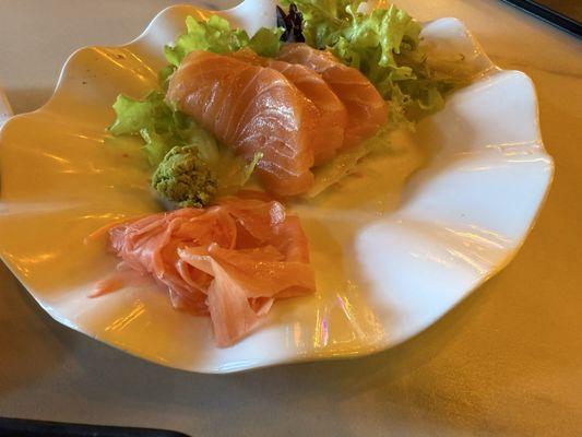 Salmon sashimi