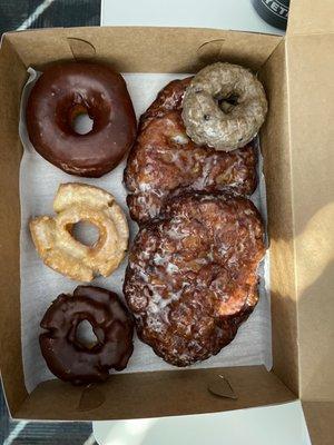 Mmmmm! Look at this wonderful goodness!  Brand new customer for life! Love this donut shop!