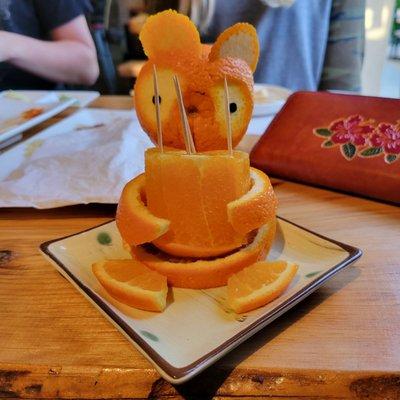 Our adorable little dessert Orange Bear!