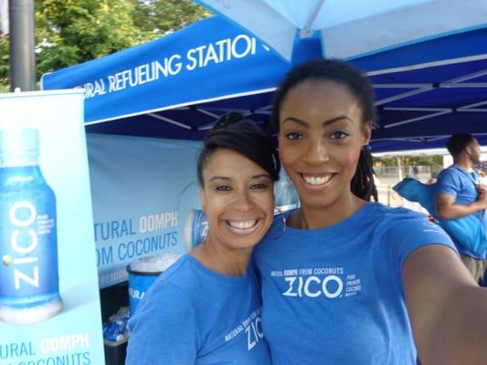 Allison and Zhen working the Zico Coconut water Promo 2013