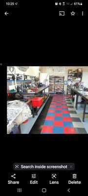 The Man cave transmission shop.