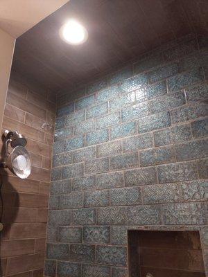 Al's team installed this tile and this bathroom came out amazing.