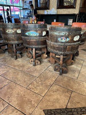 Barrel chairs