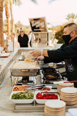 Mac and Cheese station