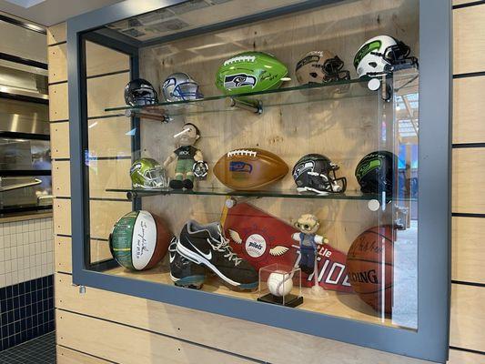 Seattle sports signed memorabilia.