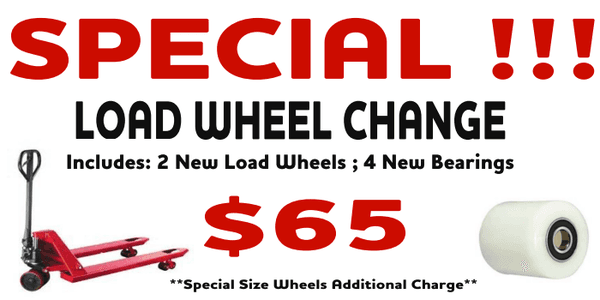 Load Wheel Change Special! $65