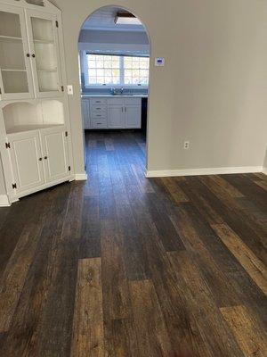 Luxury vinyl planks