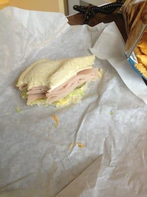 Turkey and Swiss. Not bad for $3.24.