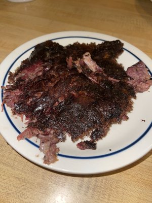 Corned beef hash - delicious but a tad burnt