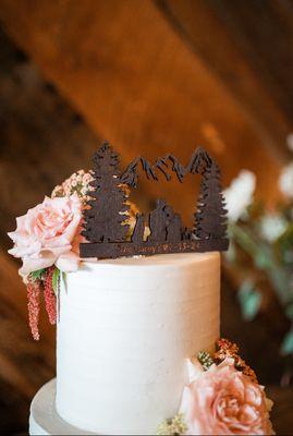 Custom wedding cake