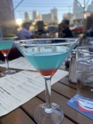 Bomb pop martini