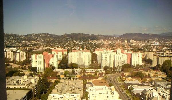 A truly spectacular view from the dental chair, high up on Wilshire Blvd.