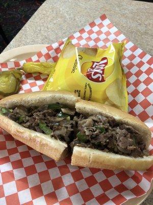 Philly steak sandwich