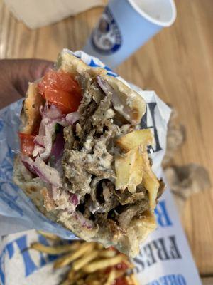 Beef and Lamb Gyro Pita