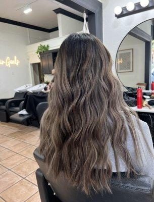 reverse balayage