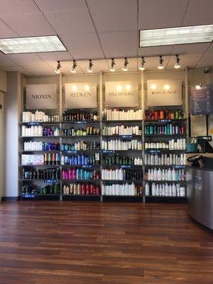 Large selection of products from Nioxin , Redken, Paul Mitchell and Biolage