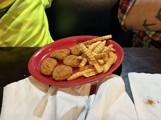 Nuggets and fries