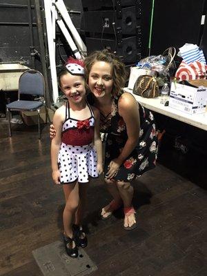 My daughter with her teacher Miss Jenny!