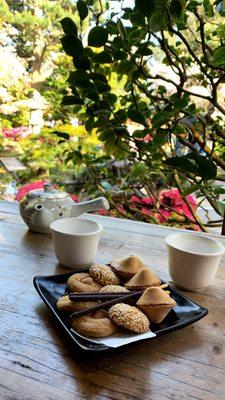 Snacks on the Teahouse Patio